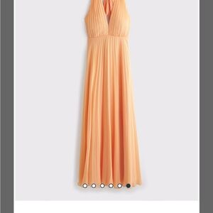 Abercrombie & Fitch Orange Halter Maxi Gown